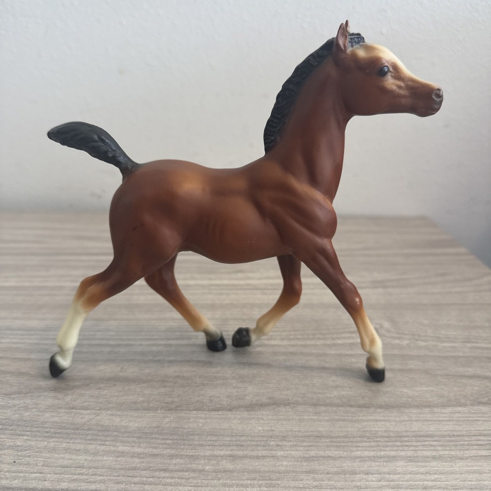 Vintage Traditional Breyer Model Horse # 134 Bay Running Foal Colt Spice